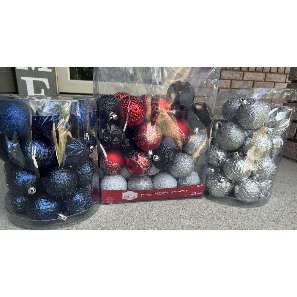 Assorted Christmas ornaments holiday decor, multicolor